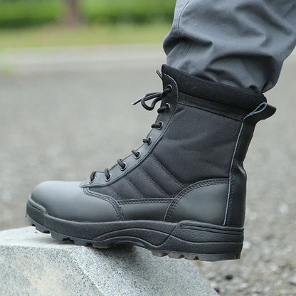 Botas Táticas Masculinas Botas de Força Especial Botas de Combate no Deserto Botas de Caminhada ao Ar Livre Botas de Tornozelo Masculinas Botas de Segurança para o Trabalho