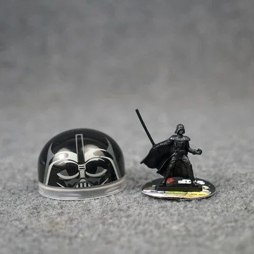 Cápsula Star Wars Darth Vader Stormtrooper Imperial Yoda R2-D2 C-3PO Bonecos de Ação Enfeites de Mesa Brinquedos Colecionáveis Presentes