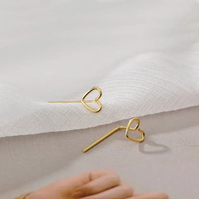 LATS Novo Contrato de Moda Brincos Finos de Pérolas de Coração Coringa Doce Elegante Temperamento Feminino Brincos de Gota Joias de Moda
