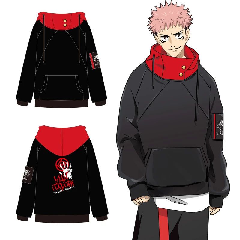 Anime Jujutsu Gojo Satoru Itadori Yuji Cosplay Kostuum Volwassen Unisex Pullover Jas Casual Capuchon Broek
