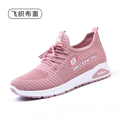 Women Casual Shoes Fashion Breathable Walking Mesh Flat Shoes Sneakers Women 2024 Gym Vulcanized Shoes Purple Female Footwear