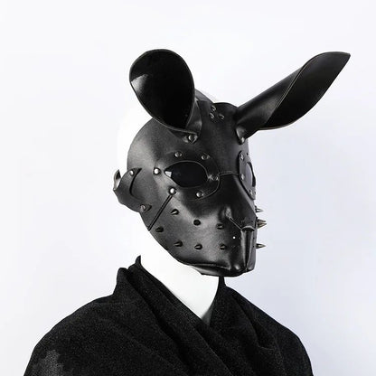 Bunny Mask Halloween Masque Three-dimensional Steampunk Bunny Carnival Leather Mask PU Rabbit Cosplay Masks 3D Rabbit Masque
