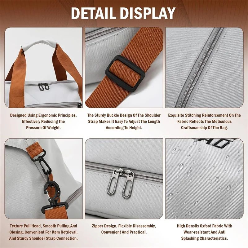 Fashion Travel Bags For Women Large Capacity Men's Sports bag Waterproof Weekend Sac Voyage Female Messenger Bag Dry And Wet