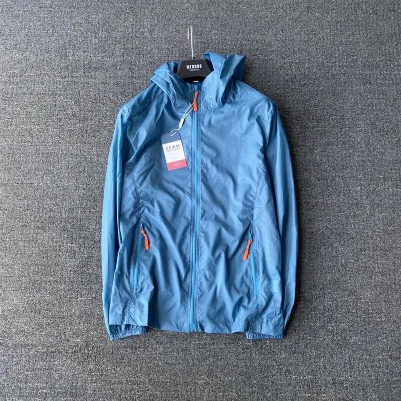 Adults Ultrathin Ultralight Clear Quick Dry Sun-Protective Breathable Camping Running Cycling Beach Jacket Skin Coat Windbreaker