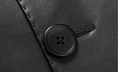 Thin Men's Suit Jackets Coat Short Cropped Male Blazer Leather Slim Fit Premium Simple Breasted New In Fashionable Elegant