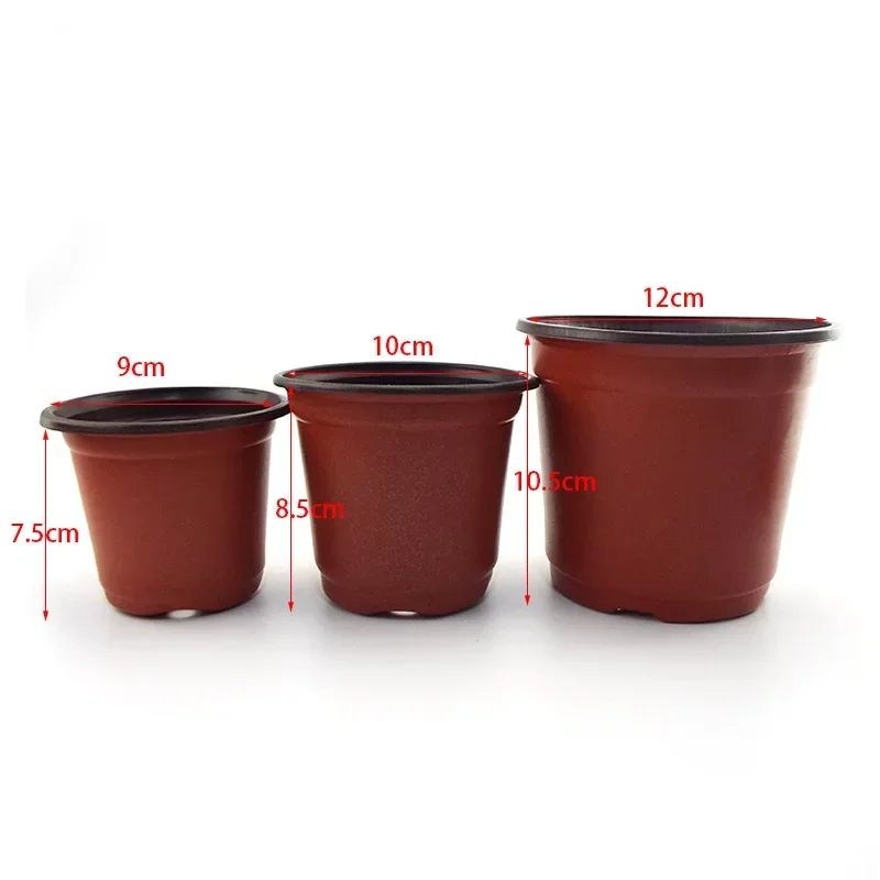 Flowerpot Plastic Grow Box Fall Resistant Tray For Home Garden Plants Nursery Cup Transplant Flower Plant Pots D4