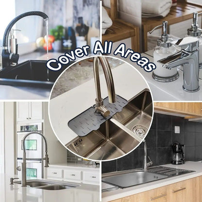 Utensílios de Cozinha Almofada Absorvente de Torneira de Silicone Prateleira Pia Protetor de Respingos Tapete Protetor de Bancada Acessórios de Tapete de Dreno de Banheiro