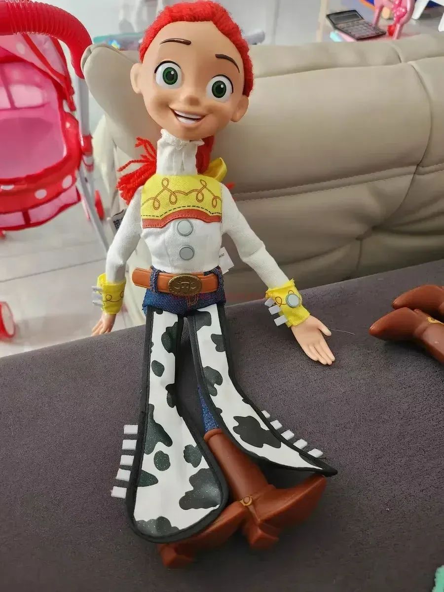 40cm Disney Toy Figuras de Anime Toy Story 4 Woody Buzz Jessie Rex Bonecos Modelo Falantes Figurinhas de Ação Coleção de Decoração Brinquedo de Natal