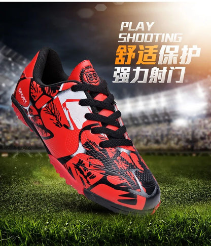 Professional Kids Soccer Shoes Men Original Football Shoes Indoor Society Cleats Football Field Boots TF/AG Fast Match Sneaker
