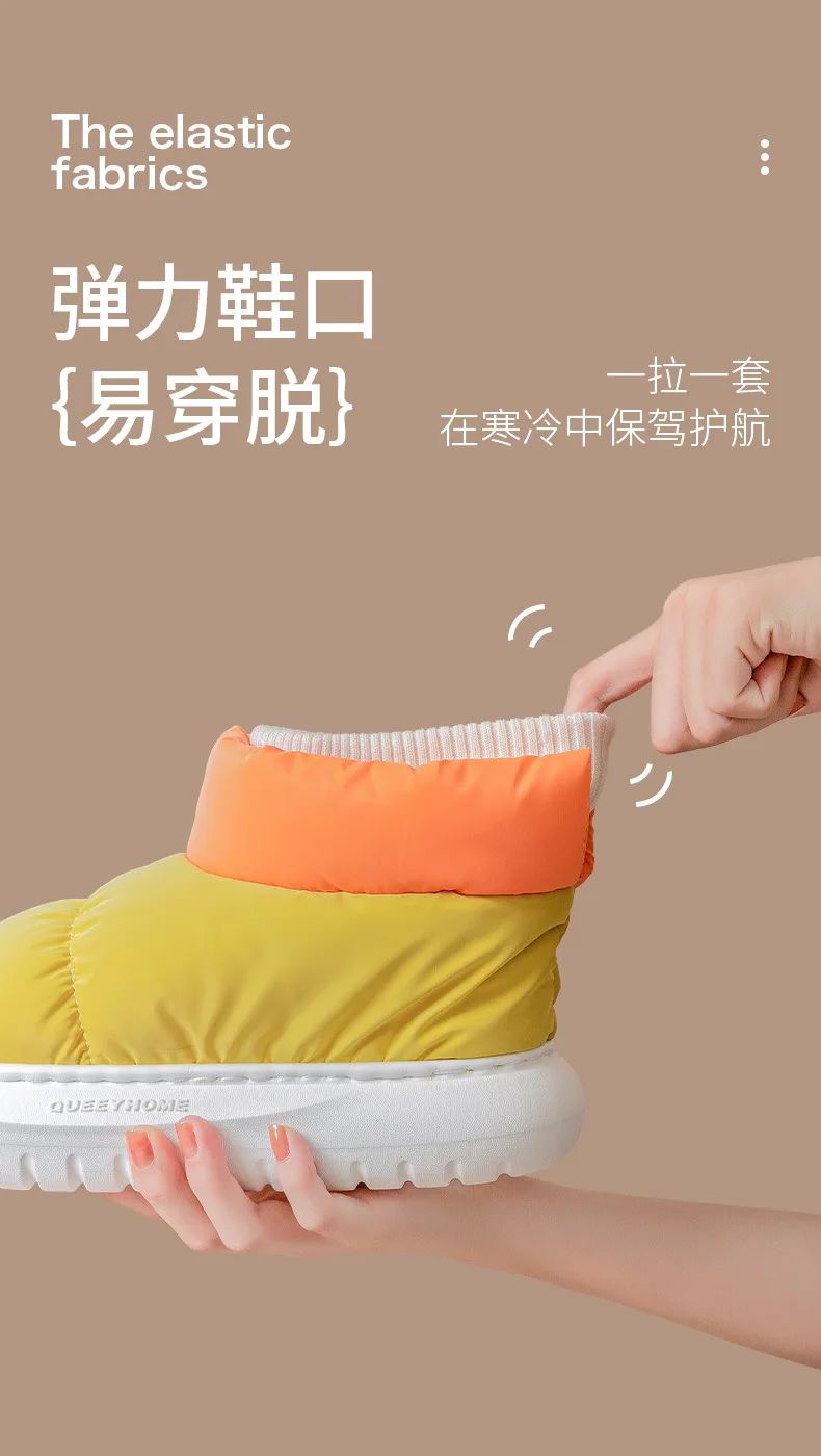 Winter Women's Boots  Waterproof Platform Cotton Shoes Snow Boots Plush Warm Indoor New Comfortable Anti Slip Ankle Boots