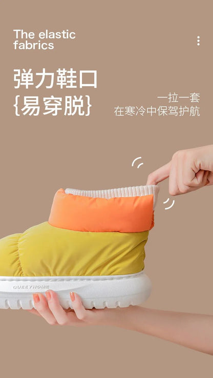 Winter Women's Boots  Waterproof Platform Cotton Shoes Snow Boots Plush Warm Indoor New Comfortable Anti Slip Ankle Boots