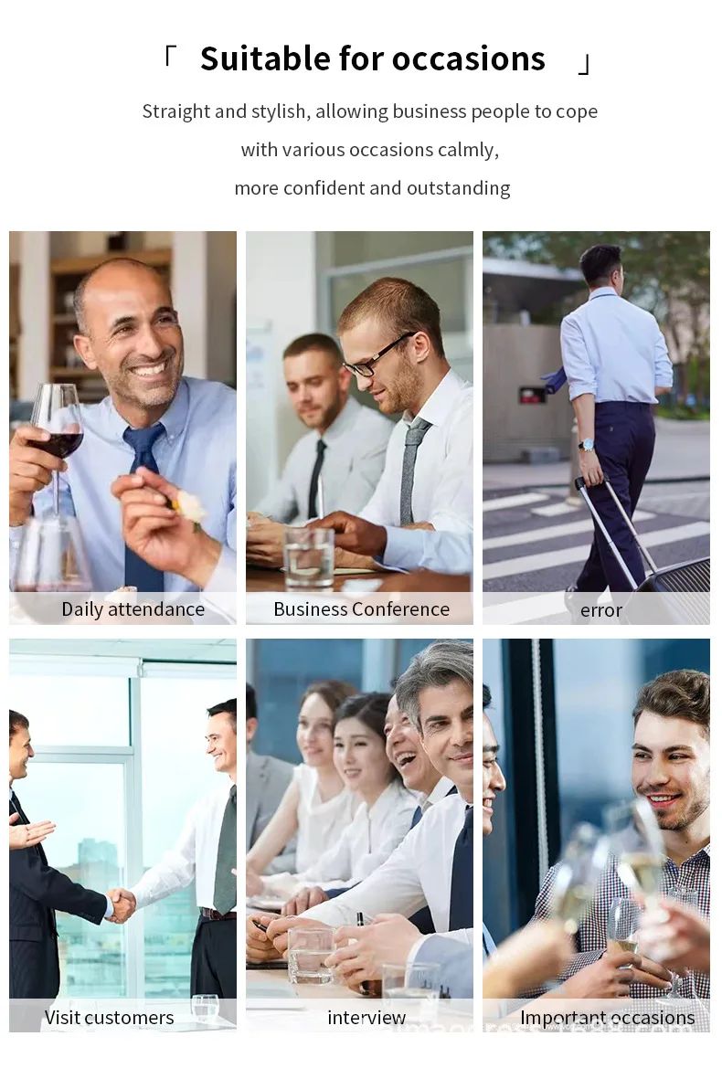 Iron-Free Long Sleeve Silk Smooth Drapey Wedding Shirt for Men Summer Business Formal Wine Red Large Size Men's Clothing