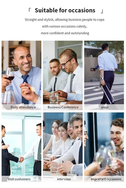 Iron-Free Long Sleeve Silk Smooth Drapey Wedding Shirt for Men Summer Business Formal Wine Red Large Size Men's Clothing