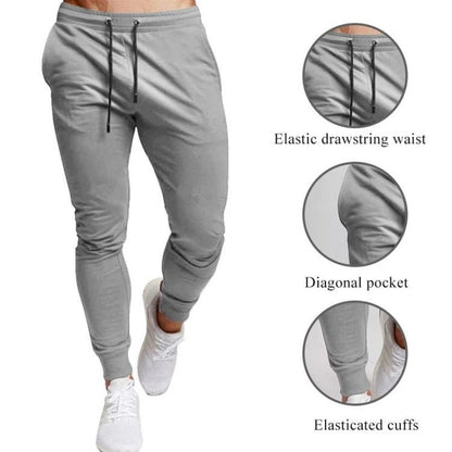 Calça Casual Masculina Moletom Jogger Tamanho Grande Cintura Elástica Esportiva Casual Calças Soltas Roupas Fitness Primavera Seção Fina
