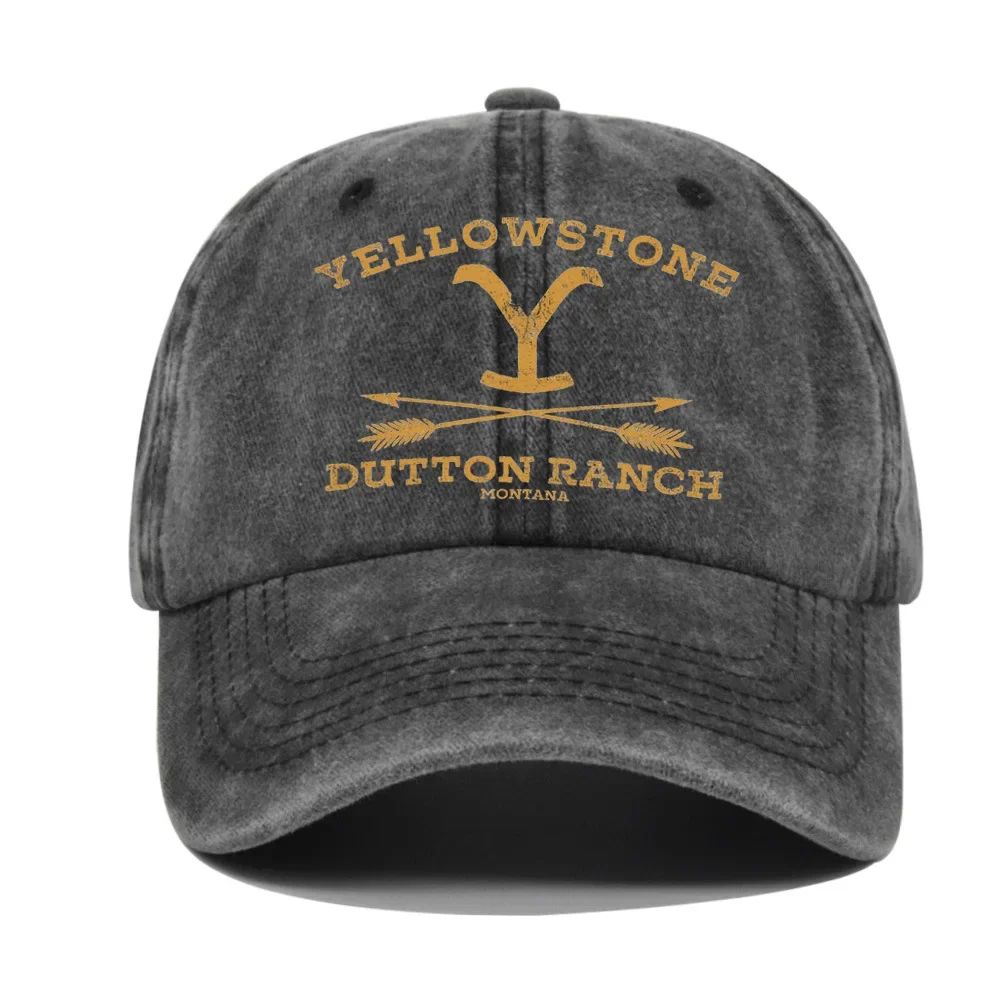YELLOWSTONE Dutton Ranch Boné de Beisebol Ajustável Chapéu de Sol Primavera Outono Boné de Beisebol Esportivo Hip Hop Bonés Ajustados Chapéus para Homens e Mulheres