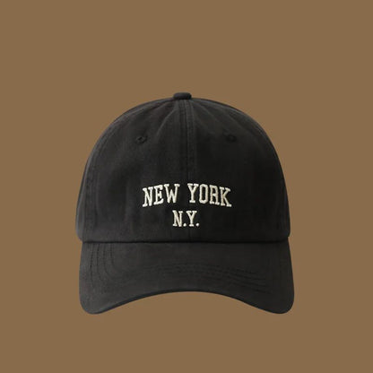 Soft Cotton Letters Baseball Cap For Women Men Retro Embroidery Curved Brim Hat Unisex Ponytail Hip Hop Dad Trucker Sun Hats