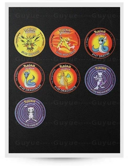 Pokémon Tazos 1/2/3 Geração 160/100/141pçs Card Pogs Pikachu Charizard Treinador Coleção Completa Jogo de Cartas Cheetos Chipitaps Tap