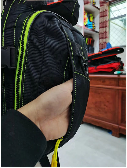 Colete Salva-Vidas Multifuncional Para Pesca ao Ar Livre Um Item Essencial para Segurança Múltiplos Bolsos Para Armazenamento Material Flutuante