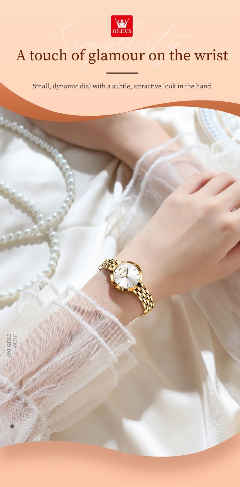 OLEVS 9992 Luxury Women's Watches Elegant Luxury Gold Watch for Women Quartz Waterproof Wristwatches Ladies Relojes Para Mujer