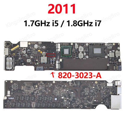 Placa Lógica Original A1466 para Macbook Air 13" A1369 A1466 Placa-mãe i5 i7 4GB 8GB 2010 2011 2012 2013 2014 2015 2017