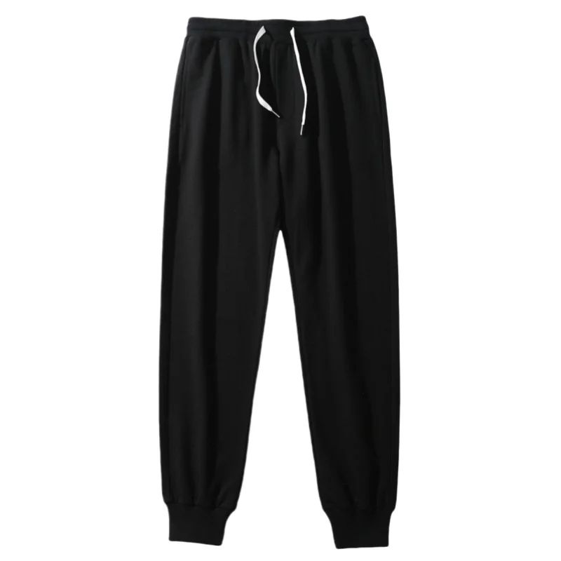 Men 100% Cotton Pants Elastic Gym Sweatpants Casual Jogging Trousers Sport Joggers Fitness Running Pants Man Clothing Streetwear