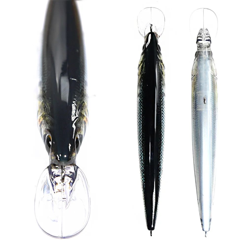 Iscas Artificiais Flutuantes B&U Minnow para Pesca em Água Salgada, Iscas Duras Crankbait para Corrico, Wobblers, Isca Artificial para Truta para Robalo