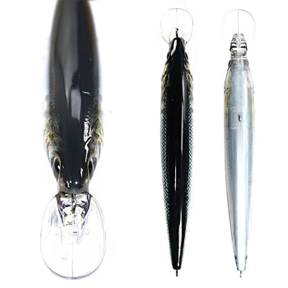Iscas Artificiais Flutuantes B&U Minnow para Pesca em Água Salgada, Iscas Duras Crankbait para Corrico, Wobblers, Isca Artificial para Truta para Robalo