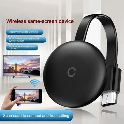 NOVO Dongle de exibição WiFi sem fio 5G/2.4G Espelhamento de tela 1080P HD TV Stick Para Chromecast 4K HD Reprodutor de mídia compatível com HDMI