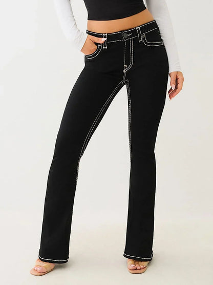 Vintage 2000s Buddha Embroidery Baggy Jeans Woman Gothic Streetwear Harajuku Ripped jeans for women Wide Leg Denim Pants