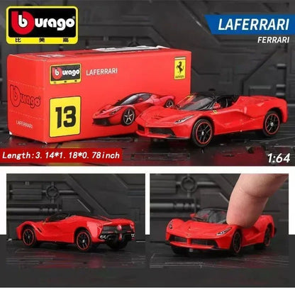 Burago 1:64 Ferrari Series SF90 488P Roma F430 F12 Liga de Carro Modelo Brinquedos Infantis Coleção de Presentes de Férias Modelo de Carro Atacado