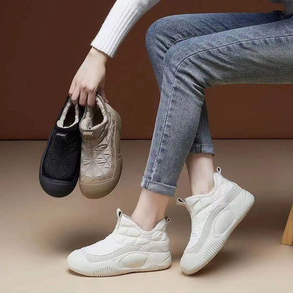 Fur Warm Chelsea Snow Boots Winter Women Casual Shoes  New Short Plush Ankle Boots Flats Sport Short Boots Ladie Botas Mujer