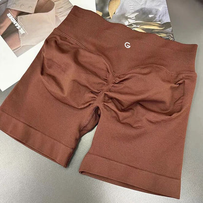 2025 Autumn New Women's Cotton Thread Elastic Yoga Sports Shopping Shorts Versatile