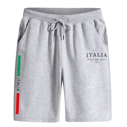 Italy Fashion Men's Walking Shorts Spring Summer Classic Male Casual Sports Knee-length Shorts Gym Fitness Quick-dry Short Pants