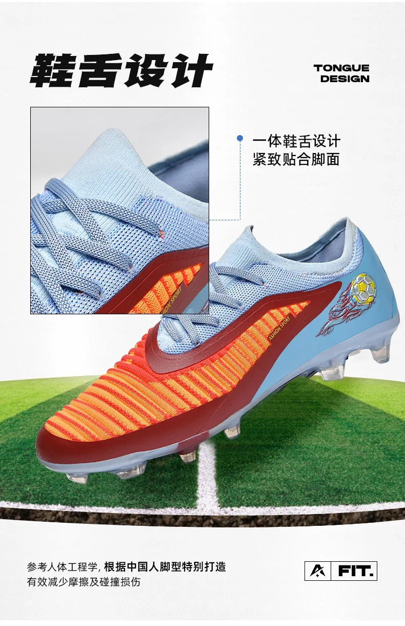 Men Soccer Shoes Original Fast Professional Unisex Cleats Low Cut Football Field Boot Non Slip Comfortable Outdoor Sneaker Match