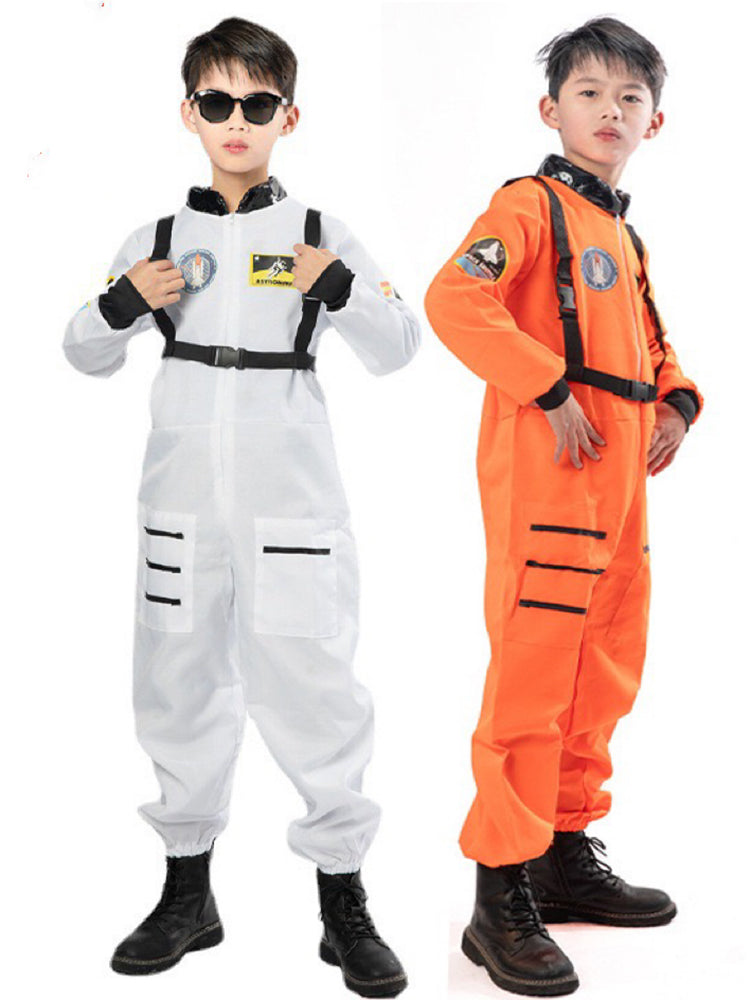 Astronaut Costume for Jumpsuit Role Play Astronaut Space Suit Halloween White Cosplay
