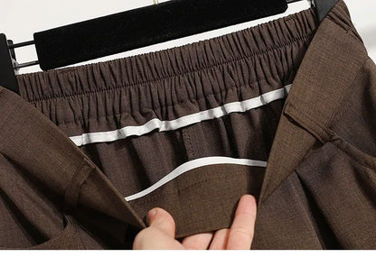 Solid Versatile Medium Length Pleated Skirt 2026 Plus Size Skirts A-Line Maxi Gown Spring Autumn New Half-length Umbrella Skirt