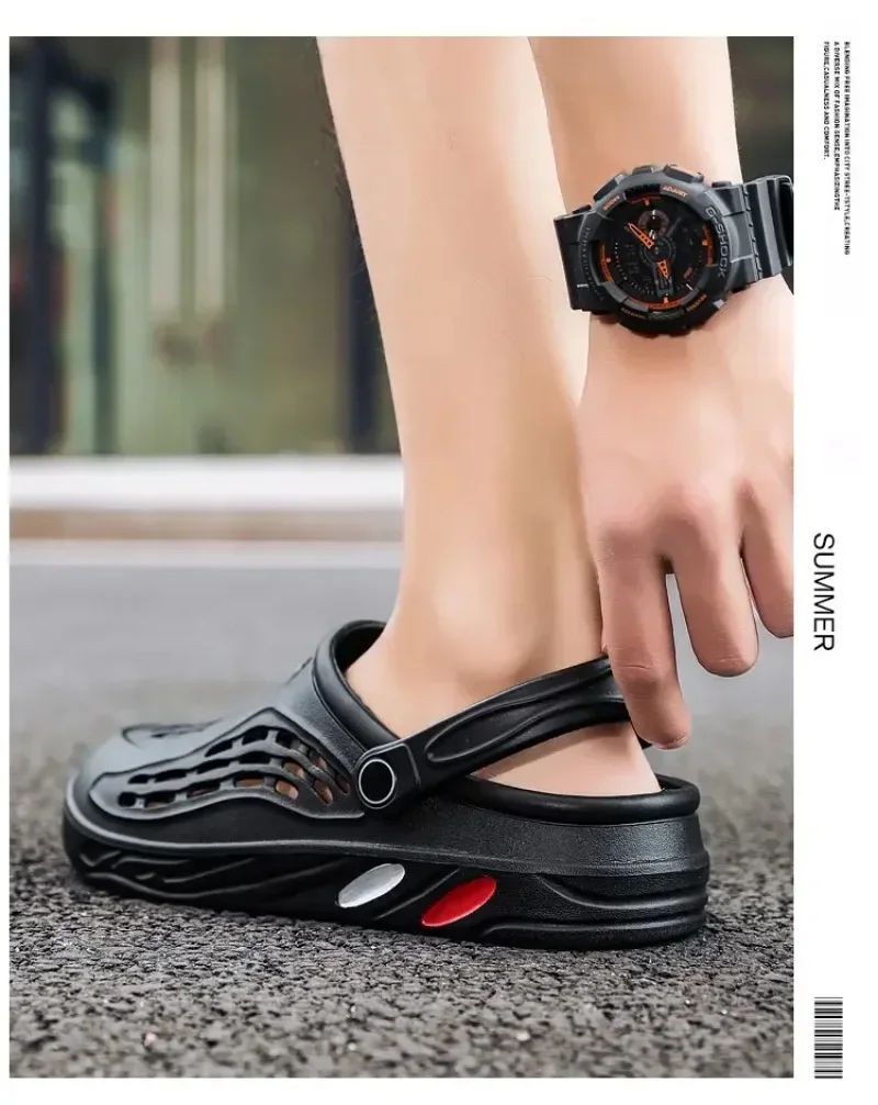 Outdoor Sandals for Men and Women Summer Clogs EVA Slippers Plus Size 47 48 49  Men Garden Shoes Beach Sandals Breathable Clogs