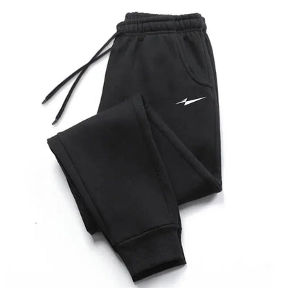 High-quality men's new printed running pants for autumn and winter in 2025, casual sportswear for outdoor running