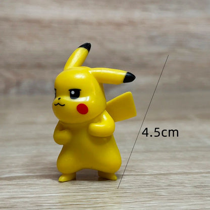 Pokémon Action Figure Brinquedos Pikachu Charmander Squirtle Bulbasaur Bonecos Pequenos Presente Infantil