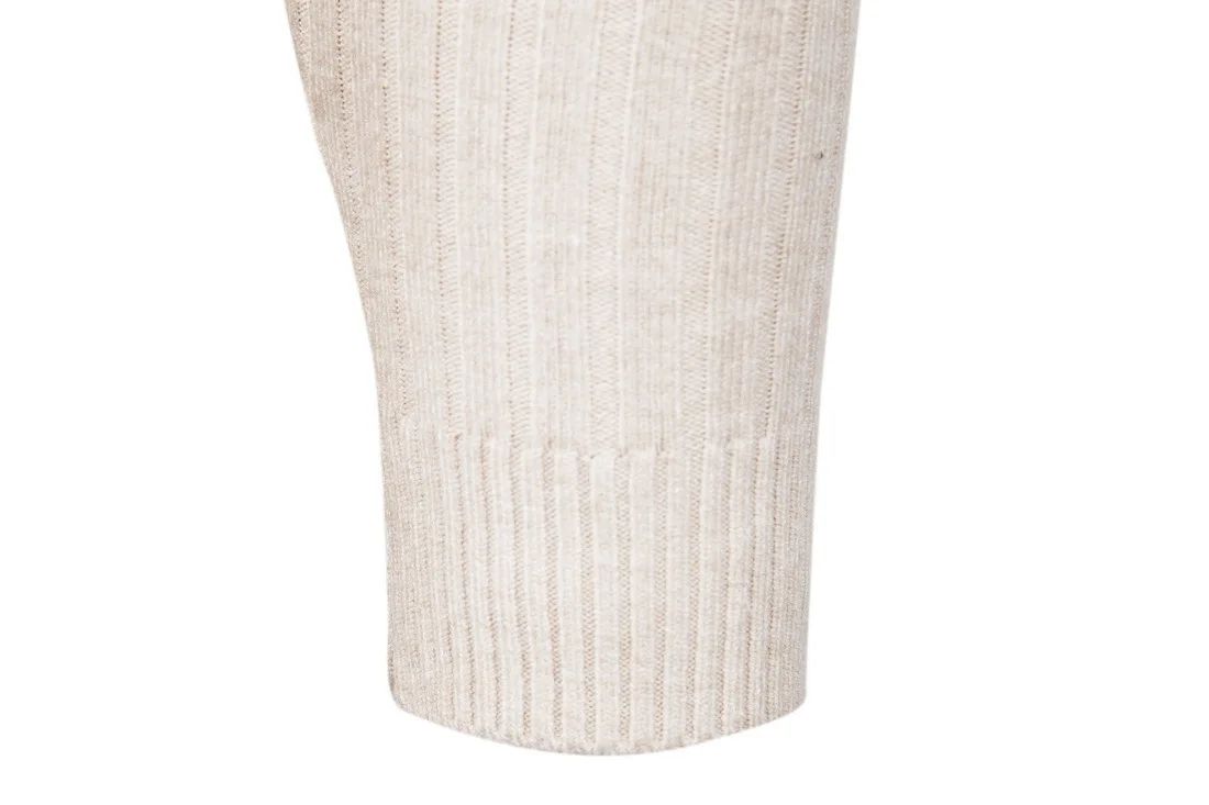 New Men's Turtleneck Sweater Solid Color High Neck Pullover Knitted Sweaters Casual Elastic Sweatwear Mens Fall Winter