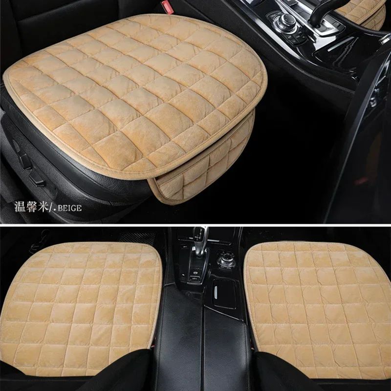 Capa de Assento de Carro de Inverno Almofada Quente Antiderrapante Universal Dianteira para Cadeira Almofada Respirável para Veículo Automóvel Protetor de Carro