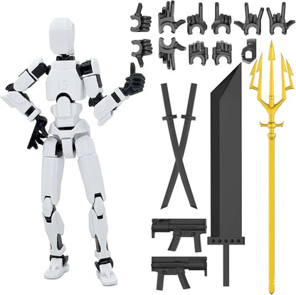 3D Printed Movable Shapeshift Robot Action Figuras 3rd Generation Lucky 13 Figure Toys Dummy DIY Mannequin Decompression Toys