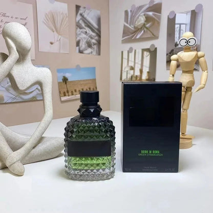 Perfume 100ML Charmoso Sexy Feminino Spray Corporal Perfumes Masculinos e Femininos Frangrância de Longa Duração de Alta Qualidade Born in Roma