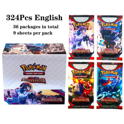 324 pçs/caixa Pokémon TCG: Sol e Lua, Escuridão Incendiada, 36 Pacotes, Caixa de Booster, Jogo de Cartas Pokémon, Brinquedos Colecionáveis, Jogo de Tabuleiro Prismático