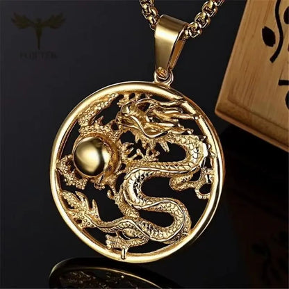 Colar de Pingente de Caveira Demoníaca Enrolada de Cobra Gótica Vintage para Homens Meninos Festa de Rock Halloween Joia de Presente