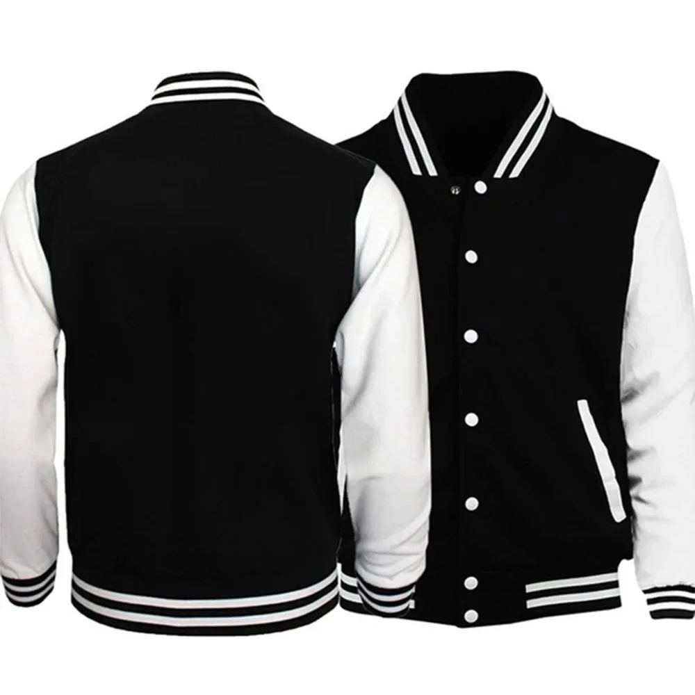 Jaquetas Masculinas com Letras de Cidade, Estilo Preppy, Uniformes de Beisebol, Casuais, S-3Xl, Blusas de Movimento High Street, Casaco de Retalhos de Pesca, Novidade de Outono
