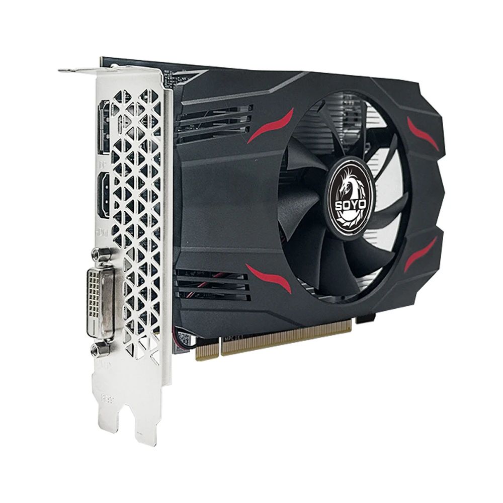 SOYO AMD Radeon RX550 4GB GPU GDDR5 14nm For Desktop PC Games Video RX560 Graphics Card 128bit  RX 550 Computer Components