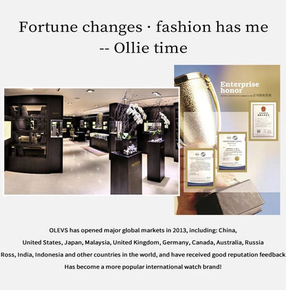 OLEVS 3668 Women Watch Luxury Original Waterproof Stainless Steel Quartz Watch Roman Automatic Date Women Watch Reloj Para Mujer