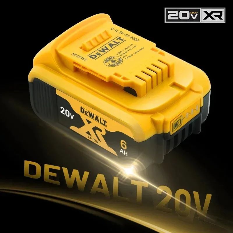 DEWALT Bateria 20V 6AH recarregável de íon de lítio carregador DCB118 Parafusadeira Furadeira Elétrica sem escovas DCD805 ferramenta elétrica