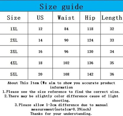 Plus Size 1XL-5XL Women's Casual Skirts Pleated Home Skirts Ladies Fashion Sexy Short Leggings Solid Color Skirts